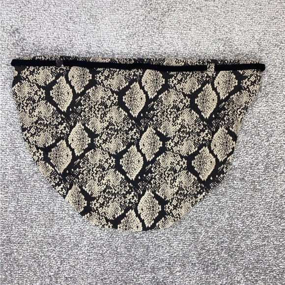 Andie Riviera Bikini Bottom Womens Small Black Cream Snake Belt Swim AB362-SNA-S - Picture 2 of 9